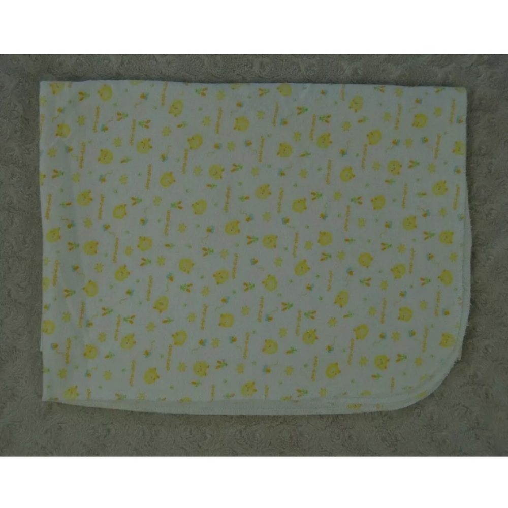 Koala Baby Duck Baby Receiving Blanket Chirp Chirp Yellow White Flannel Sun Bee